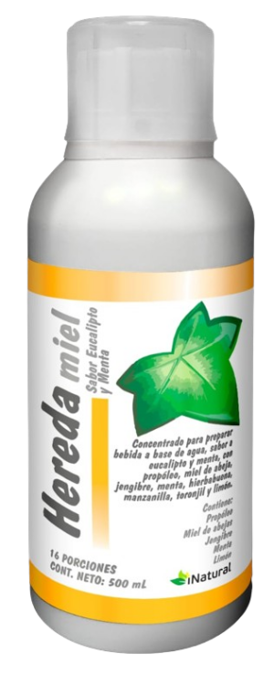 Jarabe natural de miel propóleo eucalipto y jengibre 500 ml - Alivia la irritación de garganta y la congestión respiratoria