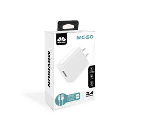 Set x2 Cargador USB Movisun MC-50 Lightning 2.4A con cable - Carga tus dispositivos de forma rápida y segura en cualquier lugar
