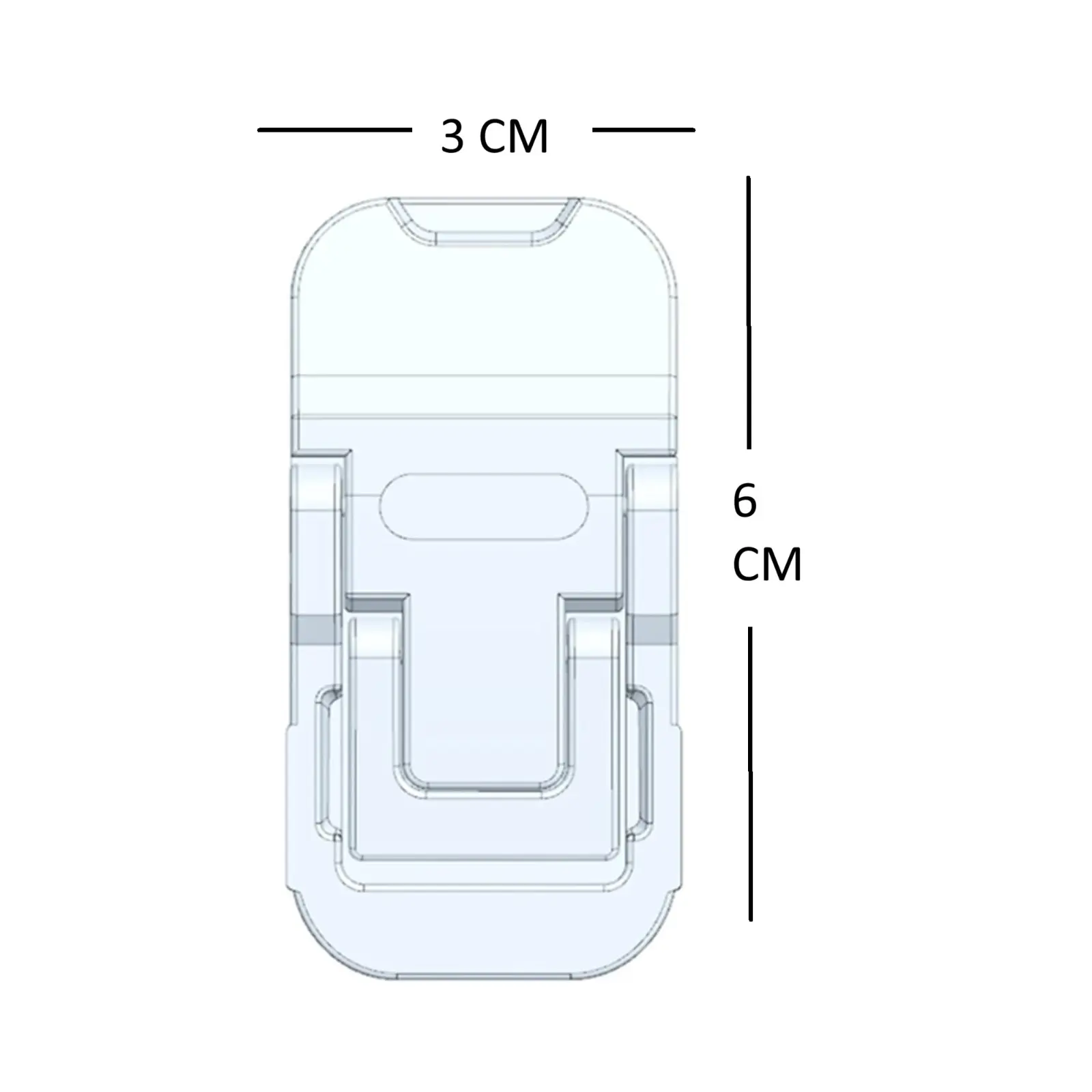 Soporte invisible de acero para laptop de 6 por 3 cm, diseño plegable para corregir postura y evitar dolores cervicales.