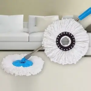 Trapero giratorio de microfibra con cubo centrifugador - elimina la suciedad profunda sin esfuerzo