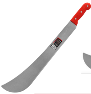 Set x2 Machete Charapo Bellota mango plástico rojo para agricultura - Despeja maleza y terrenos difíciles con máximo control