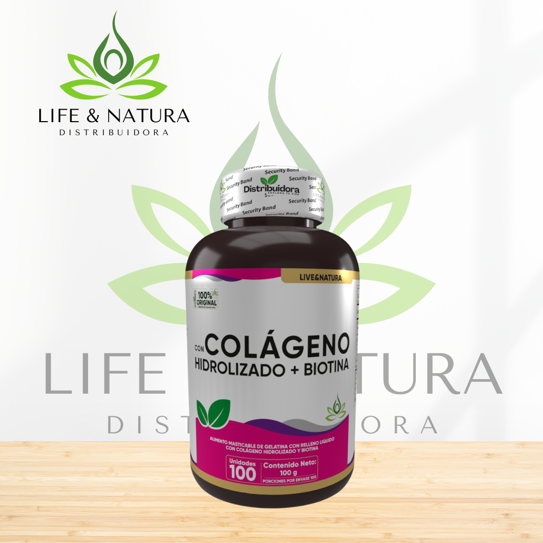 Colágeno Hidrolizado con Biotina en Cápsulas Blandas - Mejoran la piel y fortalecen las articulaciones