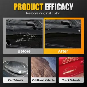 Cera cerámica para autos Titanium Ceramic Wax con aplicador - restaura el color y protege la carrocería