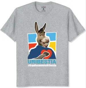 Set x2 Camiseta de algodón Centro Democrático con diseño político - Expresa tu afinidad ideológica con humor y comodidad
