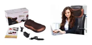 Masajeador Pillow ergonómico con calor y rotación - Alivia la tensión muscular y relaja tu cuerpo