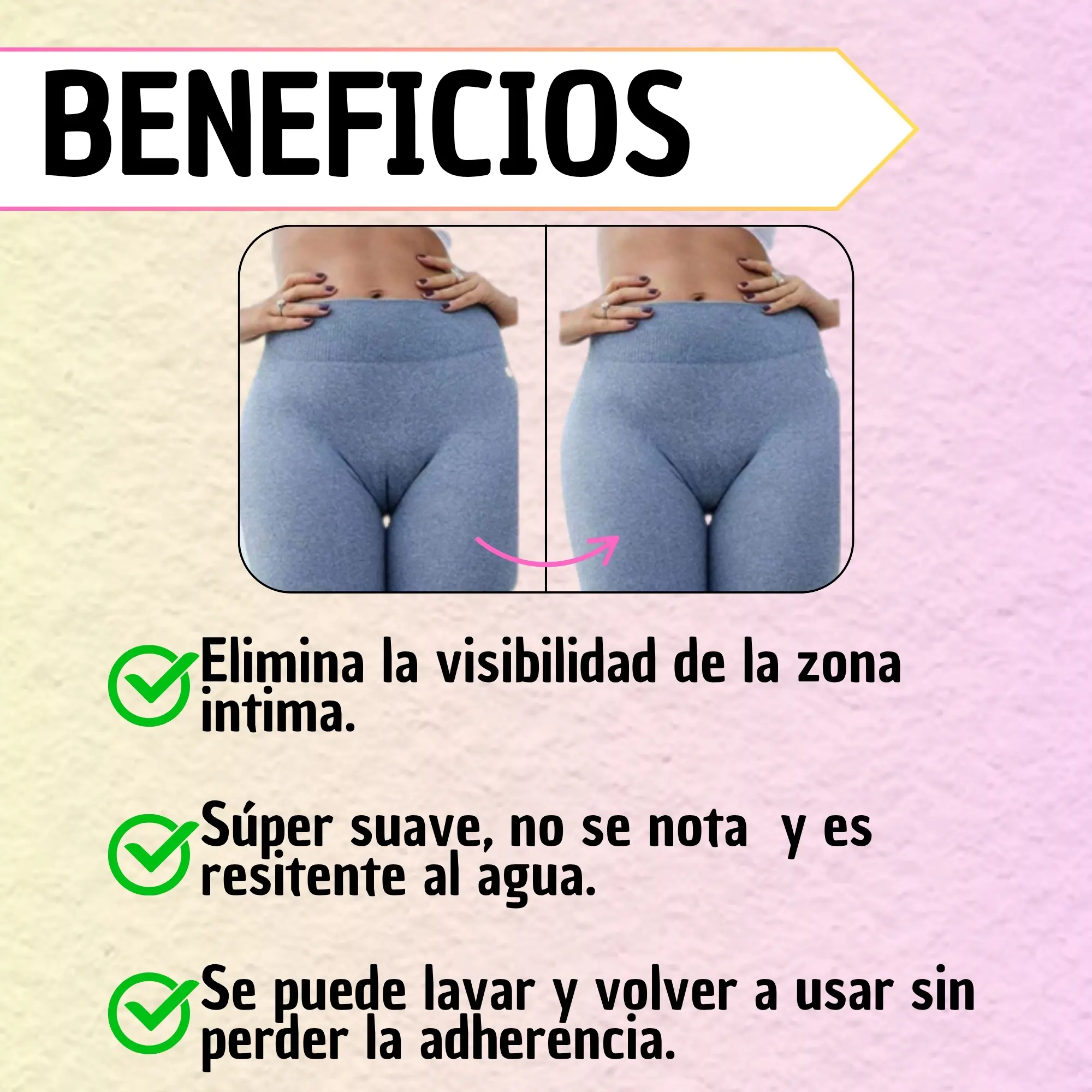 Par de almohadillas correctoras de silicona reutilizables color piel para eliminar marcas visibles con ropa ajustada