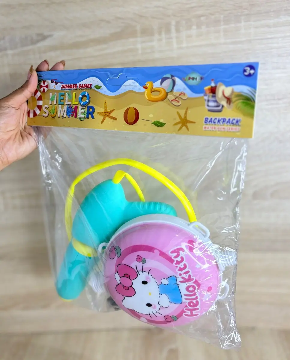 Mochila con pistola de agua Hello Kitty para niños - Diviértete jugando al aire libre y refréscate en verano - Imagen 2