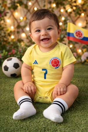 Medias deportivas para bebé diseño Selección Colombia - Abrigan sus pies con comodidad y suavidad durante todo el día