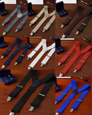 Set x2 Tirantes elásticos ajustables para pantalón con clips metálicos - Sostienen tu ropa con firmeza durante todo el día