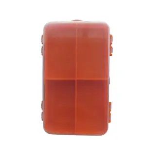 Set x3 Caja doble para accesorios de pesca transparente - Organiza anzuelos y señuelos sin perder tiempo