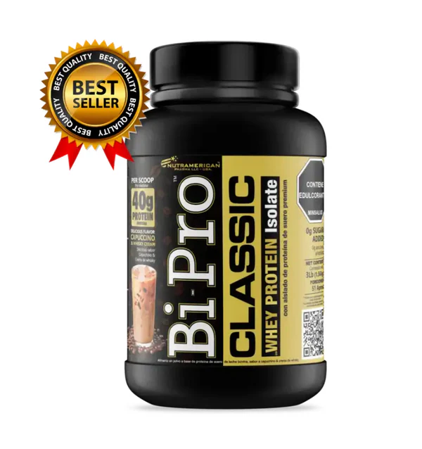 Proteina Aislada de Suero Bi Pro 3 Lb sin azucar - Nutre tus musculos y acelera la recuperacion fisica