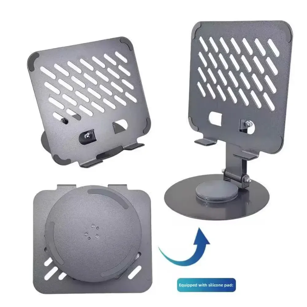 Set x2 Base para tablet metálica giratoria de 360 grados - Mejora tu postura y visualiza la pantalla con comodidad - Imagen 3