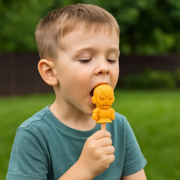 Set x2 Molde de silicona para helados con figuras animadas y palitos integrados - Prepara postres saludables y divertidos fácilmente en casa - Imagen 2