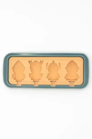 Molde de silicona para helados con figuras animadas y palitos integrados - Prepara postres saludables y divertidos fácilmente en casa