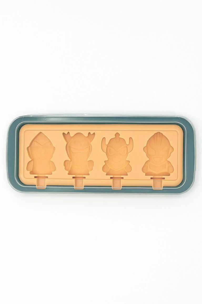 Set x2 Molde de silicona para helados con figuras animadas y palitos integrados - Prepara postres saludables y divertidos fácilmente en casa