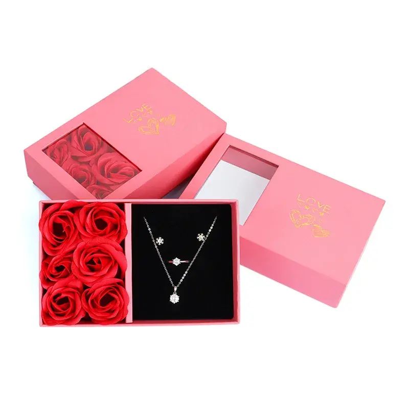 Caja de Lujo Flores Rosas Eternas X - Imagen 2