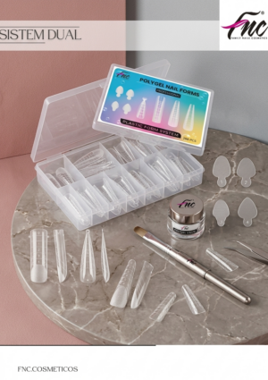 Set x2 Sistema dual mixto de moldes reutilizables para uñas - facilita la extensión precisa con acrílico o poligel