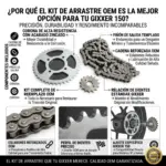 Kit Arrastre Completo Oem Moto Gixxer150 - Imagen 5