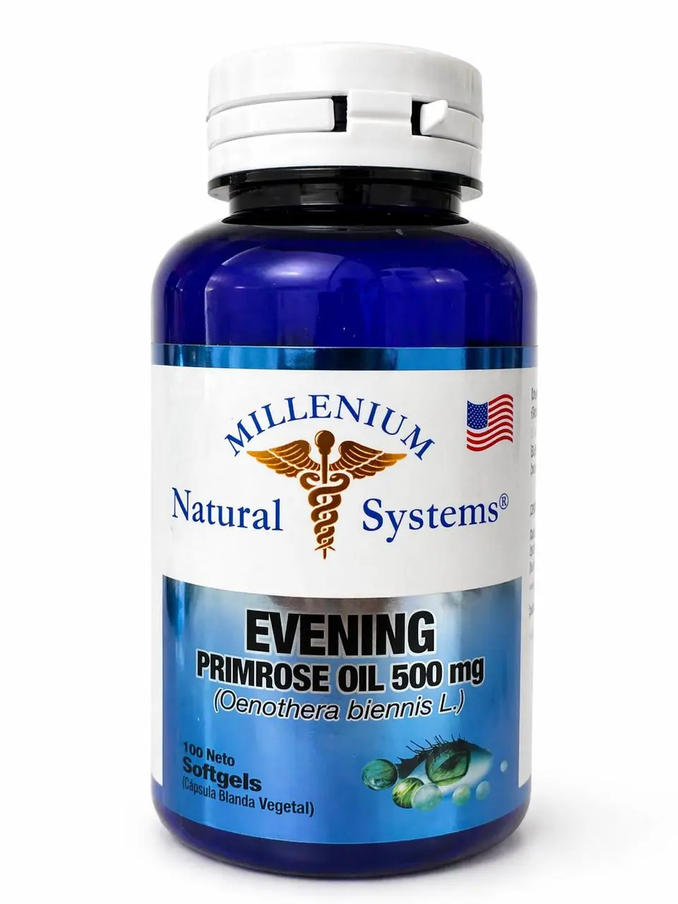 Aceite de Onagra Evening Primrose Oil Cápsulas Blandas - Apoya el equilibrio hormonal femenino diario