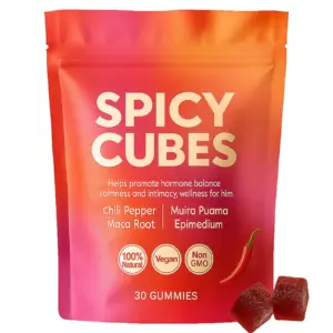 Gomitas masticables de maca y adaptógenos para hombres - Mejoran la vitalidad y el equilibrio hormonal diario