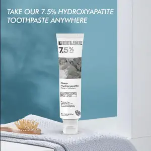 Set x2 Crema dental blanqueadora sin flúor con nanohidroxiapatita - Fortalece el esmalte dental y reduce la sensibilidad