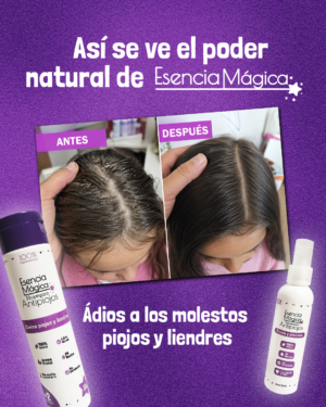 Kit Antipiojos con Shampoo Spray Repelente y Peine - Elimina piojos y protege el cabello escolar diariamente