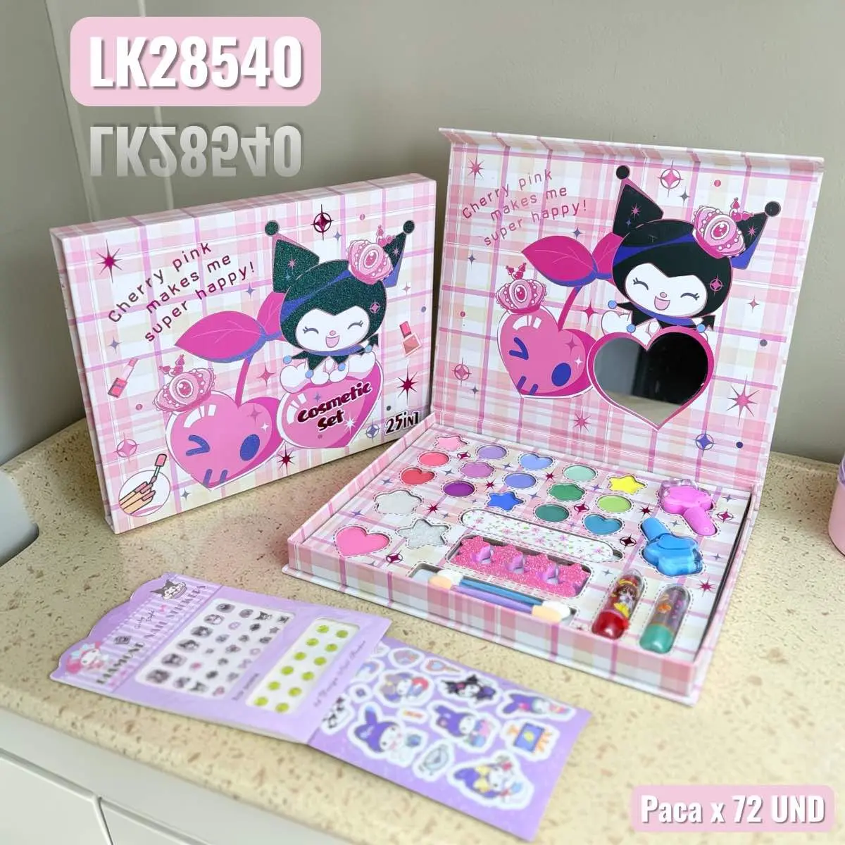 Maquillaje Kuromi Rosa Lk28540 - Imagen 3