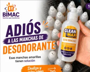 Quitamanchas especializado para desodorante y sudor en ropa - Elimina residuos blancos y amarillos protegiendo las fibras textiles