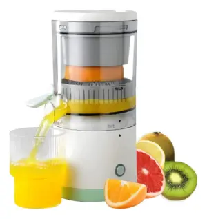 Extractor de naranjas eléctrico compacto antigoteo - Obtén jugos naturales sin esfuerzo diario