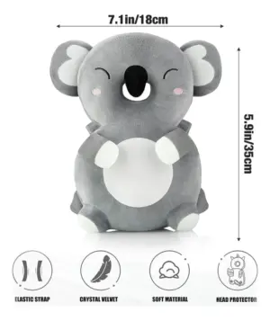 Almohada Anticaída para Bebé Diseño Koala - Protege la cabeza y espalda durante sus primeros pasos