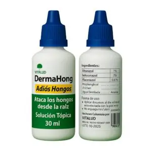 Set x2 Solución antifúngica tópica Dermahong X 2 para hongos en uñas y piel - Elimina la infección desde la raíz y recupera la textura natural