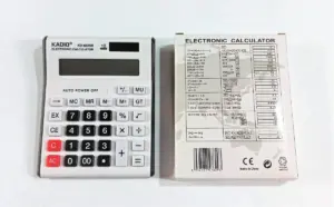 Set x3 Calculadora de escritorio electrónica Kadio 12 dígitos - Facilita tus operaciones comerciales y contables diarias