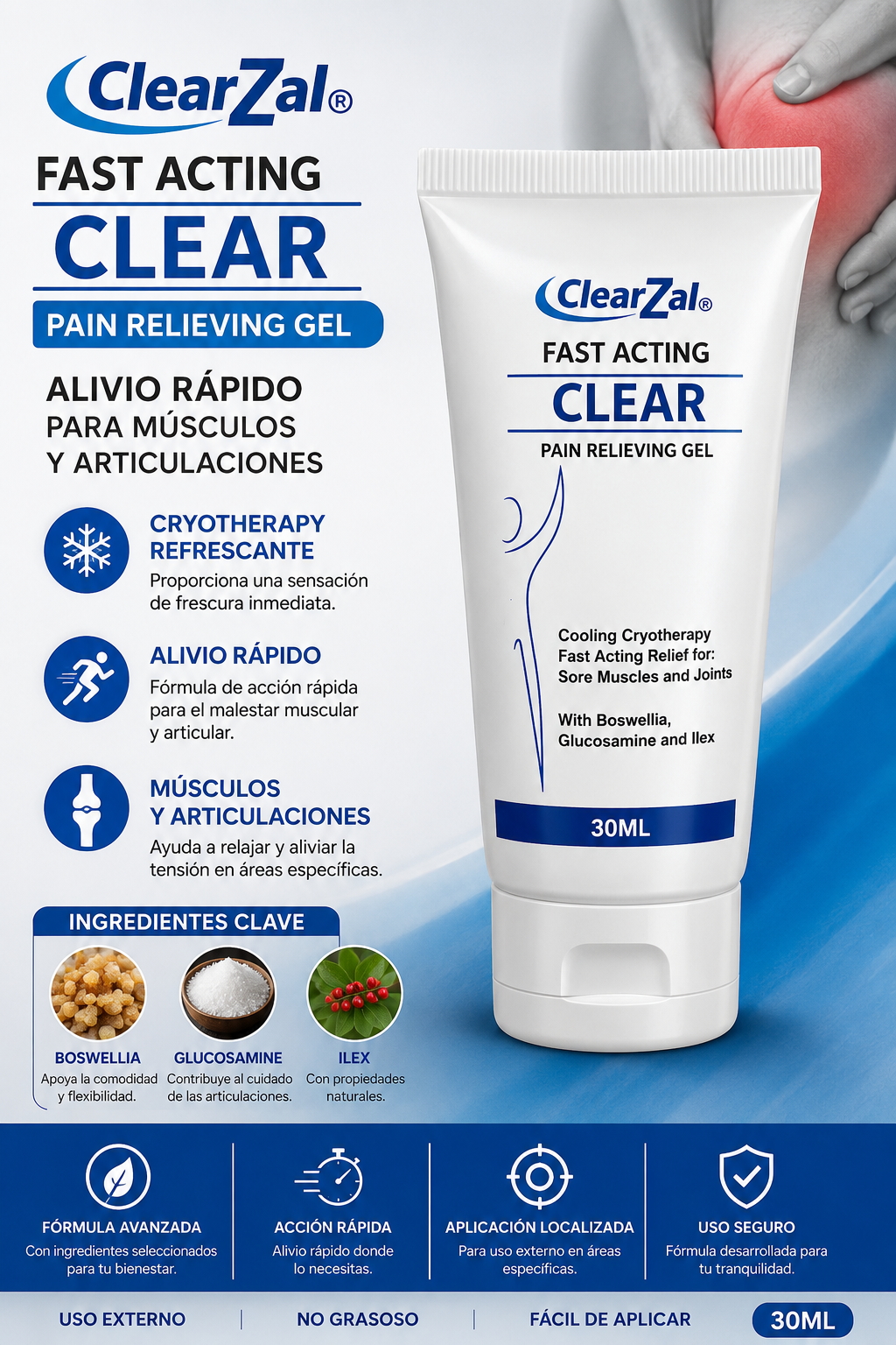 Clearzal Fast Acting Clear 30Ml - Imagen 2