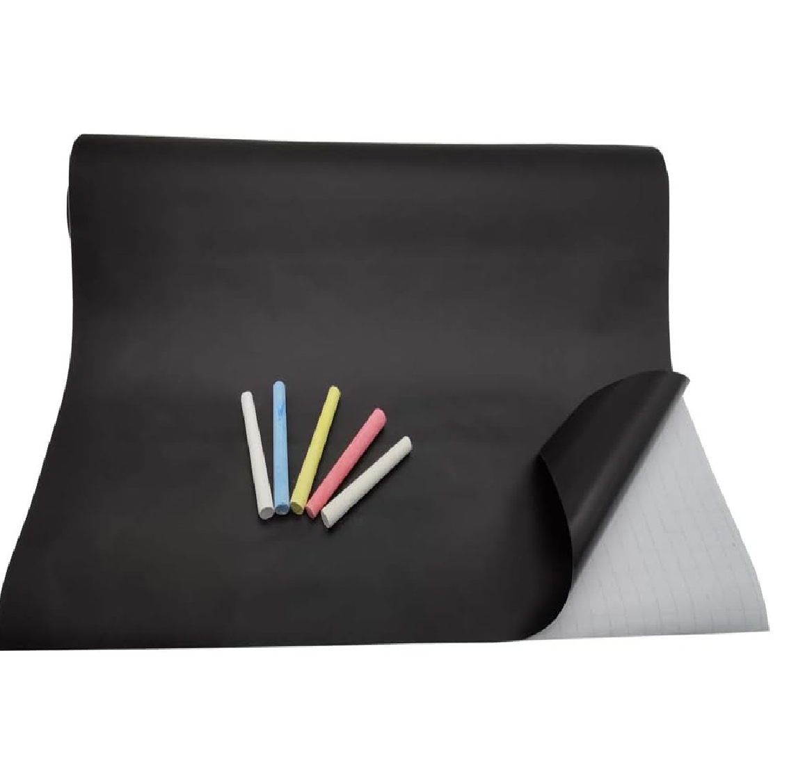 Papel de Pizarrón Adhesivo 2Mx45Cm Recortable - Convierte superficies lisas en pizarras reutilizables al instante