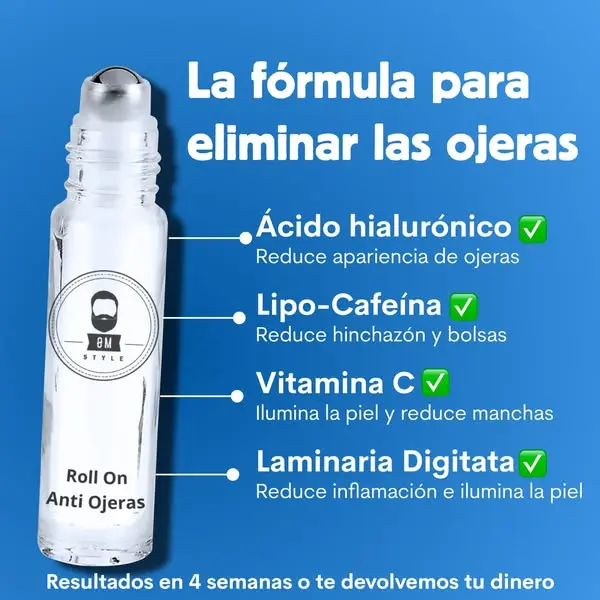 Set x3 Roll On Anti Ojeras 8 ml con Obsequio - Reduce bolsas y revitaliza tu mirada - Imagen 3