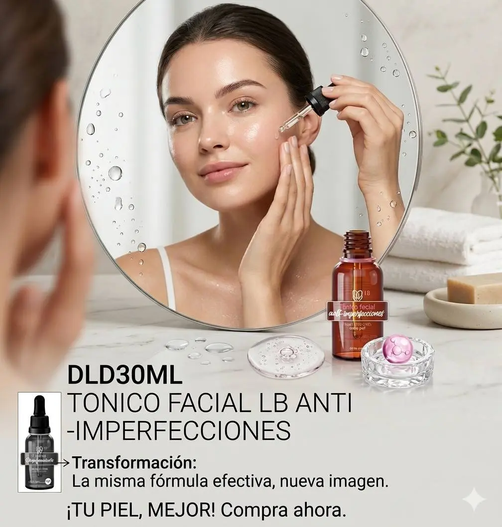Tónico Facial Anti-Imperfecciones con Efecto Glow - Mejora la apariencia de tu piel y consigue un rostro uniforme