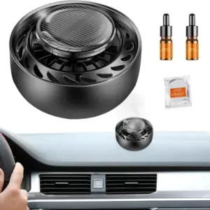 Set x2 Difusor aromático para carro con luz LED - Neutraliza malos olores y refresca tu vehículo