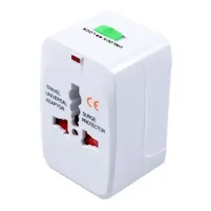 Set x4 Adaptador de viaje universal con protección contra sobretensiones - Conecta tus dispositivos de forma segura en más de 150 países