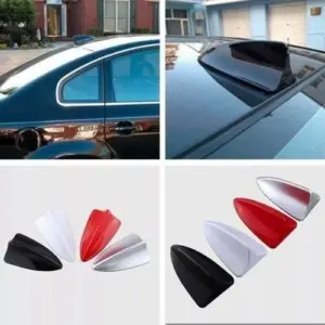 Set x2 Antena Aleta Tiburón para Radio de Carro con Diseño Aerodinámico - Mejora la estética y protege la base de tu vehículo contra la intemperie