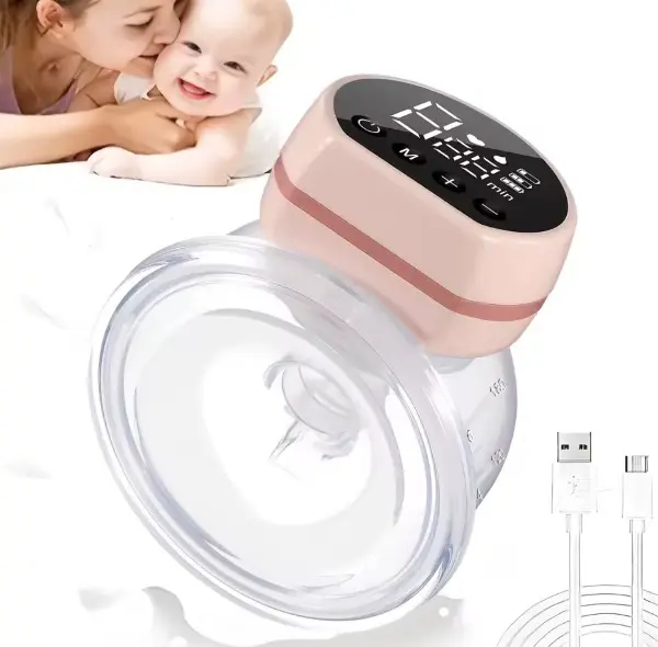 Extractor de leche materno inalambrico portatil - permite extraer leche de forma comoda y discreta mientras realizas multiples tareas