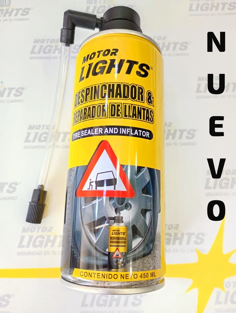 Set x2 Spray Inflador y Sellador de Llantas 450 ml - Repara pinchazos en segundos sin herramientas