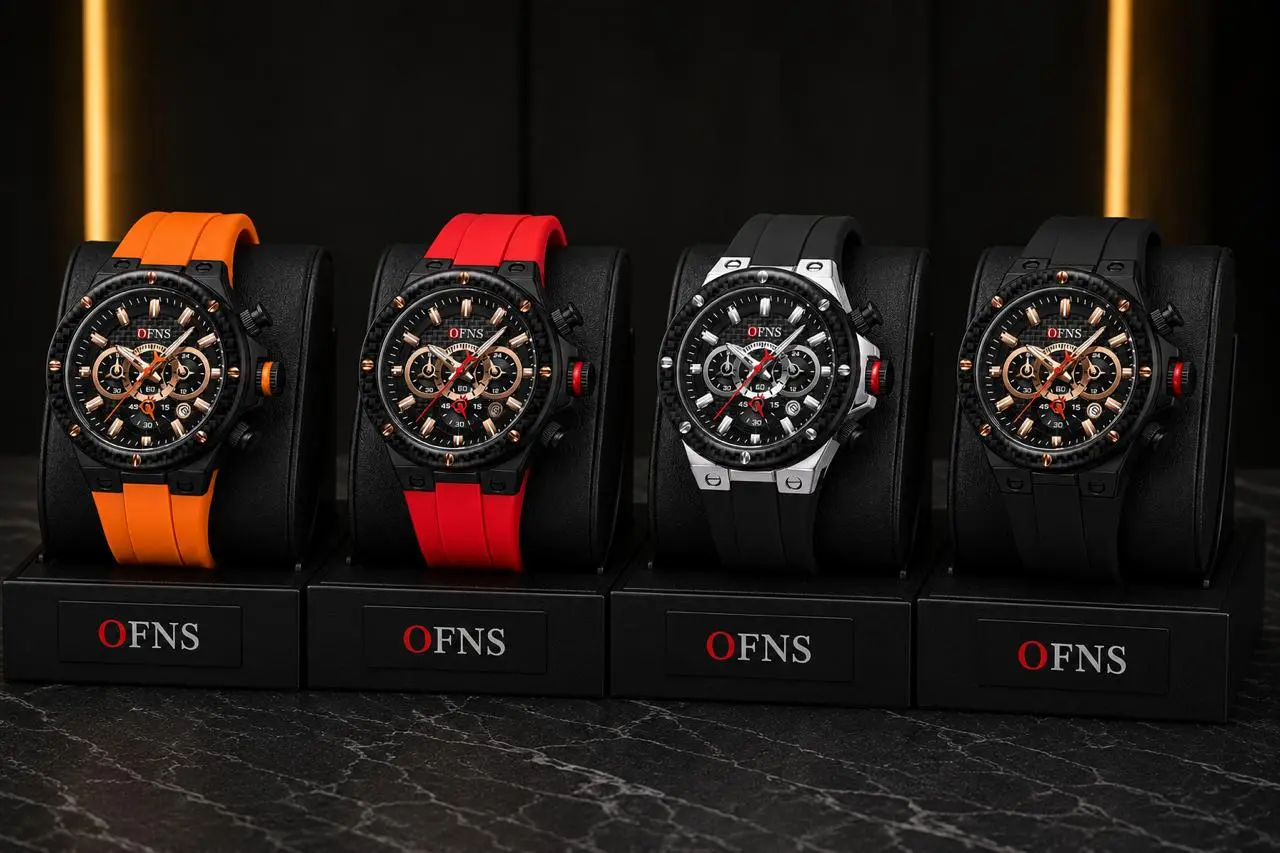 Reloj Deportivo Hombre Ofns con Cronógrafo y Correa de Silicona - Resalta tu estilo masculino con comodidad en cada actividad diaria