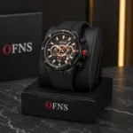 Reloj Deportivo Hombre Ofns con Cronógrafo y Correa de Silicona - Resalta tu estilo masculino con comodidad en cada actividad diaria - Imagen 6