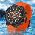 Reloj Deportivo Hombre Ofns con Cronógrafo y Correa de Silicona - Resalta tu estilo masculino con comodidad en cada actividad diaria