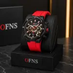 Reloj Deportivo Hombre Ofns con Cronógrafo y Correa de Silicona - Resalta tu estilo masculino con comodidad en cada actividad diaria - Imagen 4