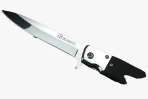 Set x2 Cuchillo italiano de bolsillo plegable de acero inoxidable - Resuelve cualquier corte de emergencia durante tus excursiones