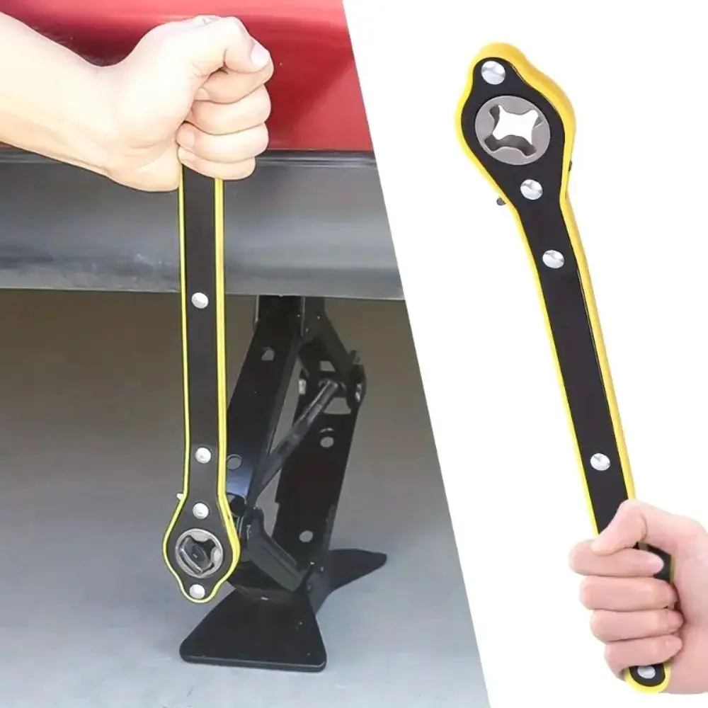 Set x2 Llave rachet para gato tijera automotriz con trinquete - Levanta tu vehículo sin esfuerzo en emergencias viales - Imagen 5