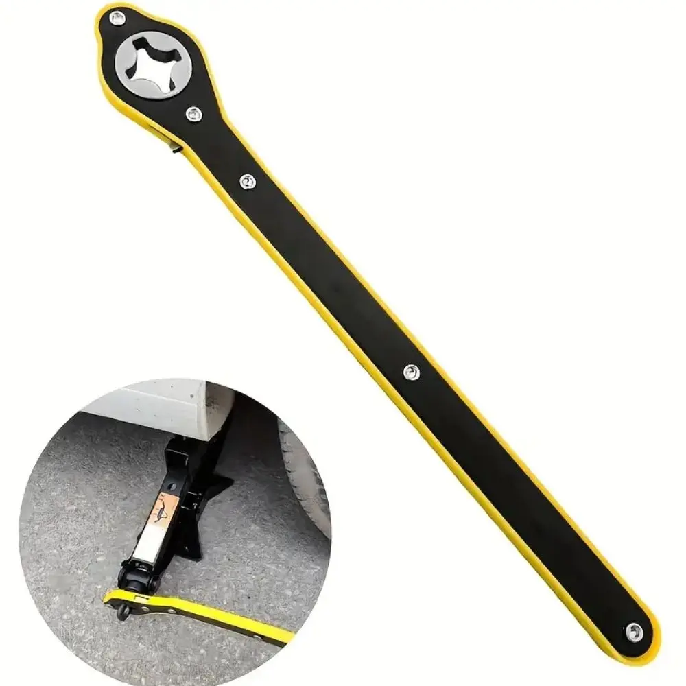 Set x2 Llave rachet para gato tijera automotriz con trinquete - Levanta tu vehículo sin esfuerzo en emergencias viales - Imagen 3
