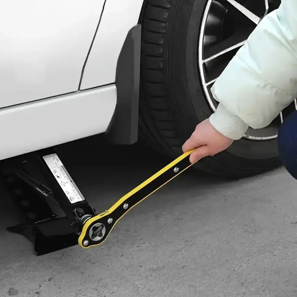 Set x2 Llave rachet para gato tijera automotriz con trinquete - Levanta tu vehículo sin esfuerzo en emergencias viales