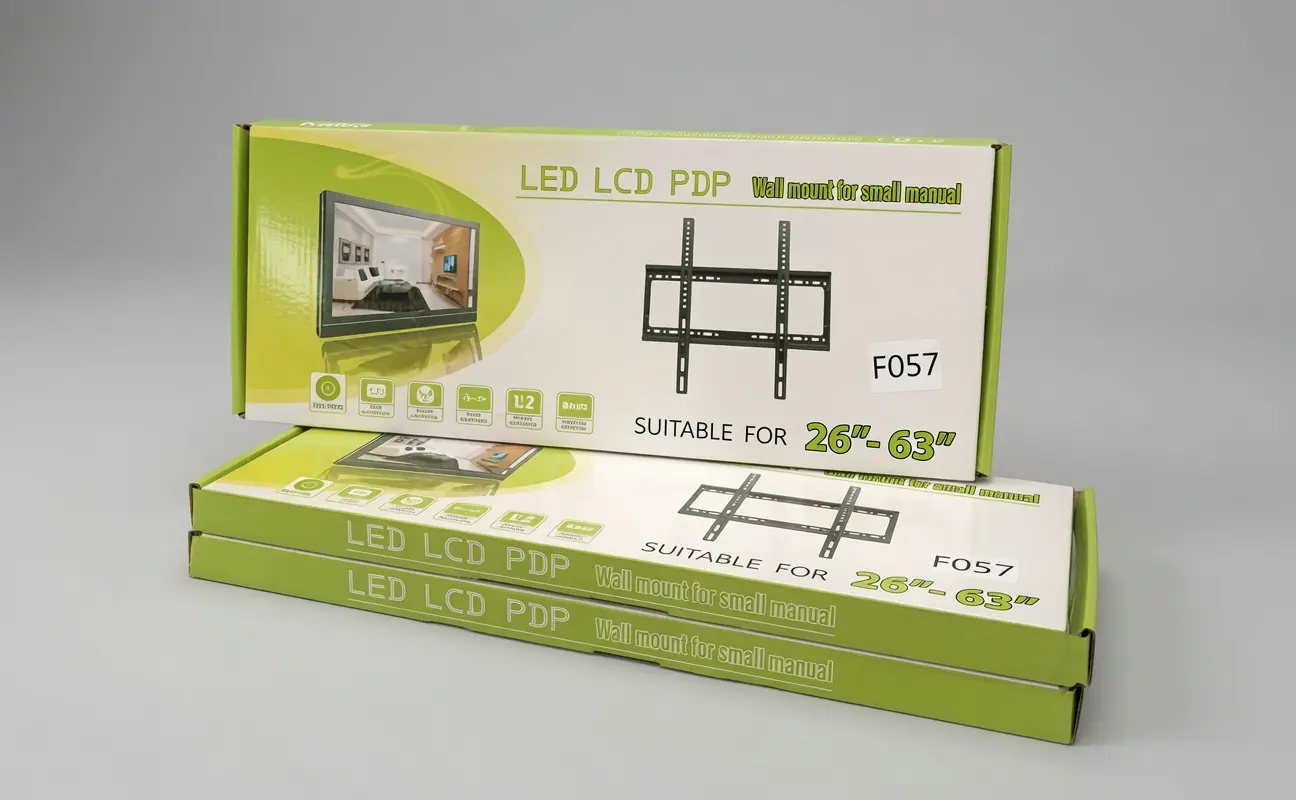 Set x2 Soporte de TV de pared para pantallas de 26 a 63 pulgadas - Optimiza tu espacio y asegura tu televisor con firmeza - Imagen 3